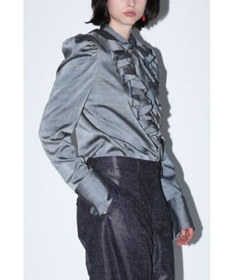 TOGA ARCHIVES ブラックフリルTシャツトーガ TOGA（トーガ）の「【TOGA PULLA/トーガプルラ】Taffeta pleats