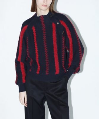 Toga ニット Lace knit polo shirt TP251－XN203