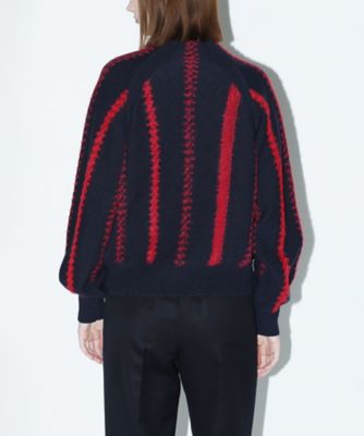 Stripe knit pullover TP252ー