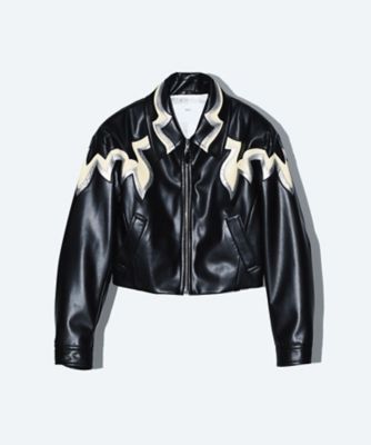 ＜TOGA＞Ｓｙｎｔｈｅｔｉｃ　ｌｅａｔｈｅｒ　ｊａｃｋｅｔ　ＴＰ２６１ーＦＤ２１８