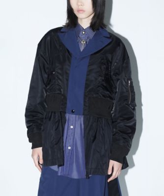 TOGA ジャケット 変形編み ニットジャケット ポケット付き Nylon twil jacket TP261ーFD222 | TOGA