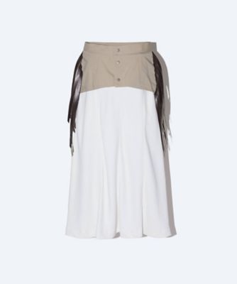 Twill fringe skirt TP261ーFG228 | TOGA