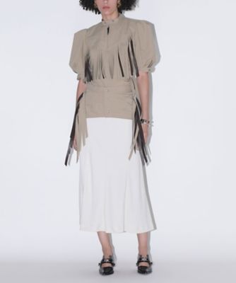 Twill fringe skirt TP261ーFG228 | TOGA