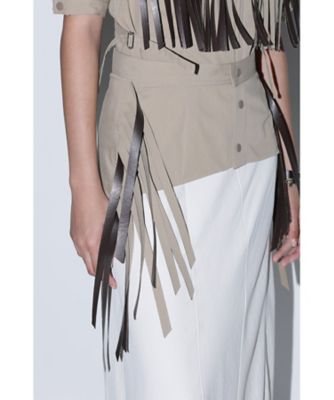 Twill fringe skirt TP261ーFG228 | TOGA