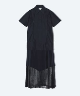 Typewriter mesh dress TP261ーFH234