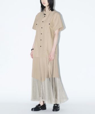 Typewriter mesh dress TP261ーFH234