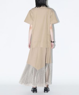 Typewriter mesh dress TP261ーFH234