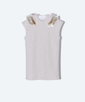 ＜TOGA＞Ｄｏｕｂｌｅ　ｆａｃｅ　ｊｅｒｓｅｙ　ｓｌｅｅｖｅｌｅｓｓ　ｔｏｐ　ＴＰ２６１ーＪＴ２１１