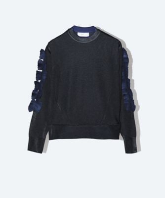 Motif knit pullover2 TP261ーXN204