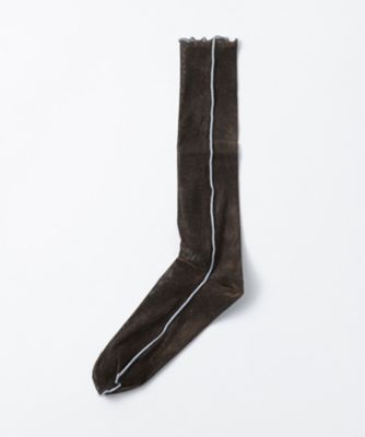 TRICOTE/トリコテ MELLOW FLOCKED MESH SOCKS TR53SO032 BROWN 靴下【三越伊勢丹/公式】