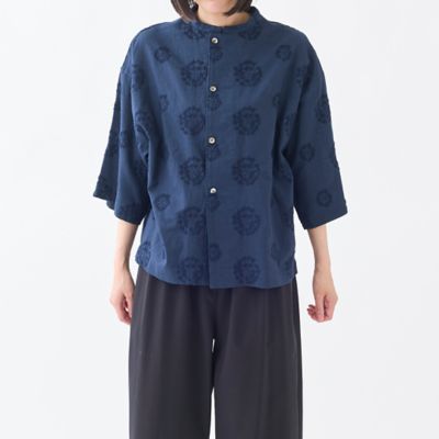＜GRANDMA MAMA DAUGHTER (Women)＞ＨＡＮＡＫＡＮＭＵＲＩマオカラーシャツ