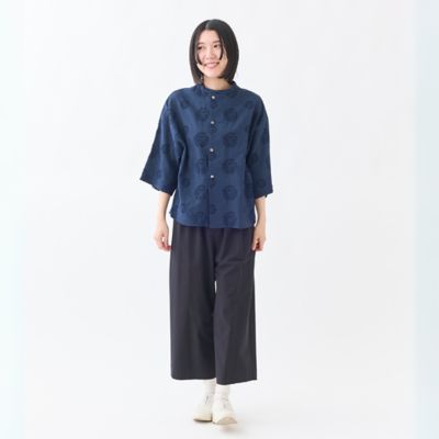2025年 グランマママドーター　ノーカラーシャツ2枚セット定価　24,200円 HANAKANMURIマオカラーシャツ | GRANDMA MAMA DAUGHTER
