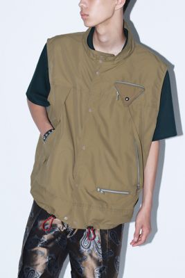 TOGA VIRILIS NYLON TAFFETA VEST