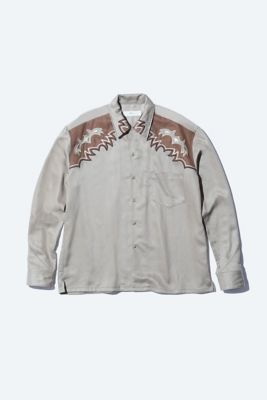 ＜三越伊勢丹/公式＞ TOGA VIRILIS (Men)/トーガ ビリリース Embroidery western shirt BEIGE トップス【三越伊勢丹/公式】