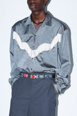 Slab tropical fringe shirt TV251