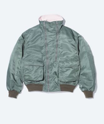 Nylon twill reversible blouson