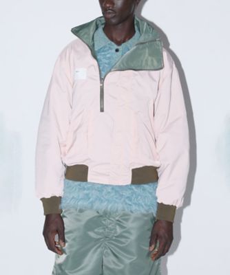 Nylon twill reversible blouson