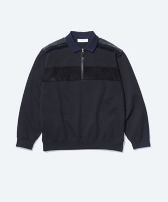 トップス iii Double jersey pullover half zip