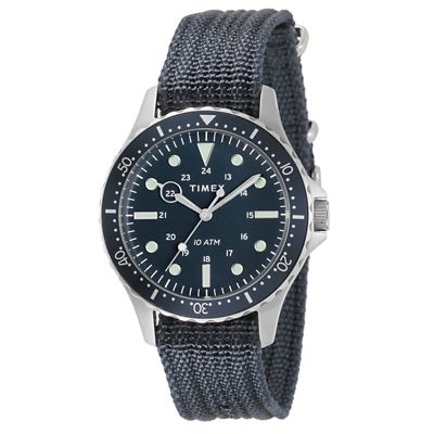 ＜TIMEX＞ネイビーＸＬ　４１ｍｍ