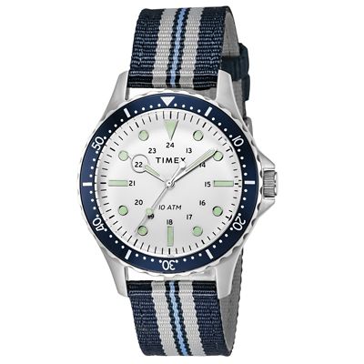 ＜TIMEX＞ネイビーＸＬ　４１ｍｍ
