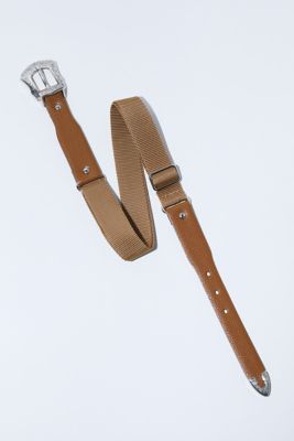 ＜三越伊勢丹/公式＞ TOGA/トーガ Leather nylon belt 04CAMEL ベルト【三越伊勢丹/公式】