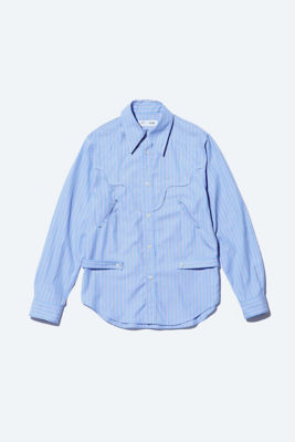 ＜三越伊勢丹/公式＞ TOGA/トーガ Stripe cotton shirt L.BLUE トップス【三越伊勢丹/公式】