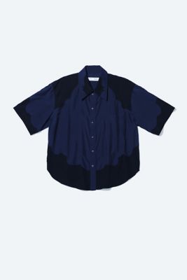 TOGA◆Western S／S shirt/半袖シャツ/S/レーヨン/BLU/TZ241-FJ976 Western S/S shirt(S NAVY): TOGA: WOMENS｜ STUDIOUS ONLINE