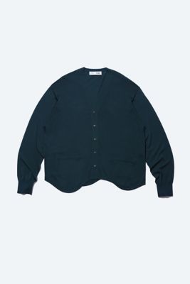 ＜三越伊勢丹/公式＞ TOGA/トーガ Wave knit cardigan GREEN トップス【三越伊勢丹/公式】