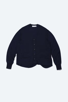 ＜三越伊勢丹/公式＞ TOGA/トーガ Wave knit cardigan NAVY トップス【三越伊勢丹/公式】