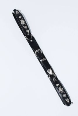＜TOGA＞Ｍｅｔａｌ　ｌｅａｔｈｅｒ　ｎａｒｒｏｗ　ｂｅｌｔ　ＴＺ２４２－ＡＨ９４４