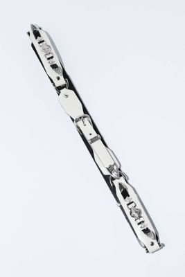 Metal leather narrow belt TZ242