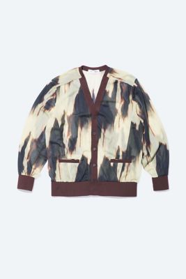 ＜TOGA＞Ｓｈｅｅｒ　ｊｅｒｓｅｙ　ｐｒｉｎｔ　ｃａｒｄｉｇａｎ　ＴＺ２４２－ＪＯ９２２