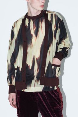 Ｓｈｅｅｒ　ｊｅｒｓｅｙ　ｐｒｉｎｔ　ｃａｒｄｉｇａｎ　ＴＺ２４２－ＪＯ９２２