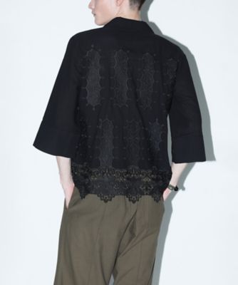 Ｅｍｂｒｏｉｄｅｒｙ　ｌａｃｅ　Ｓ／Ｓ　ｓｈｉｒｔ　ＴＺ２５１ーＦＪ８０５