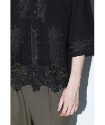 Embroidery lace S／S shirt TZ251ー