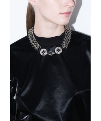 Metal chain necklace TZ252ー