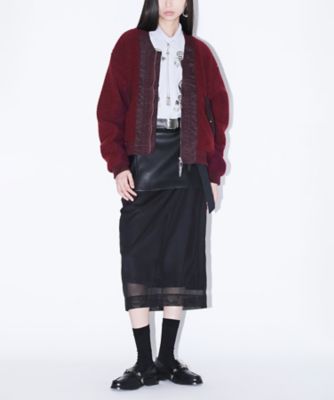 ジャケット・アウター Two face panel boa blouson Wool pile boa blouson TZ252ー