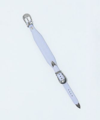 Narrow double buckle bangle TZ261ー