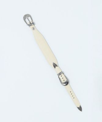 Narrow double buckle bangle TZ261ー