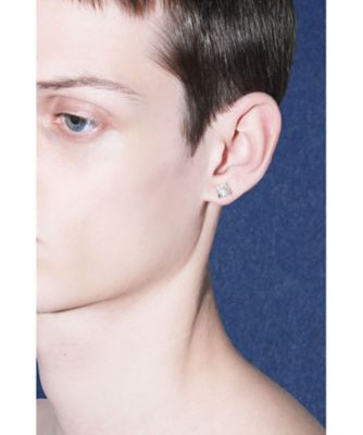 Metal pierced earring SILVER TZ261ー