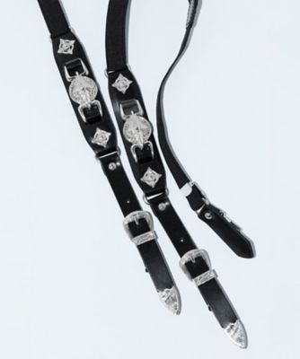 Metal leather suspender TZ261ー
