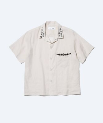 Plain weave metal S／S shirt TZ261ー