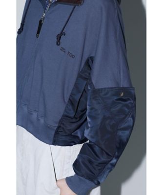 Cotton nylon sweatshirt TZ261ー