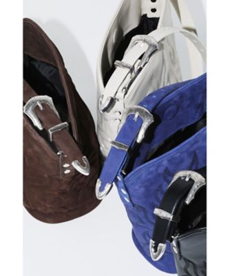 【箱、保管袋付き】TOGA PULLA ツーバックルウエスタンオックスフォード Western shoulder bag medium TZ262ー