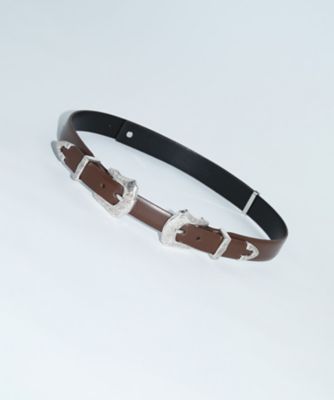 Double buckle belt TZ262ーAH961 | TOGA