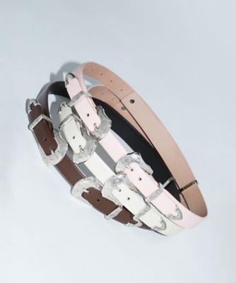 Double buckle belt TZ262ーAH961 | TOGA
