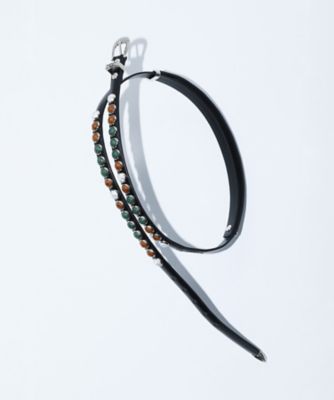 Stone leather belt TZ262ーAH968 | TOGA