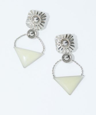 Triangle pierced earrings TZ262ー