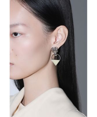 Triangle pierced earrings TZ262ー