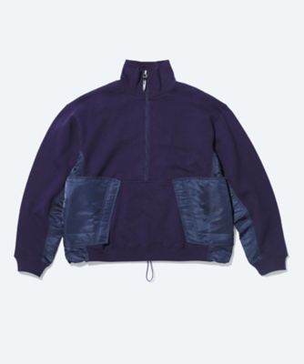 Cotton halfーzip pullover TZ262ー